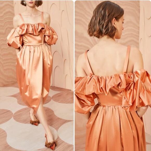 Ulla Johnson Lelita Dress in Copper - Picture 1 of 16